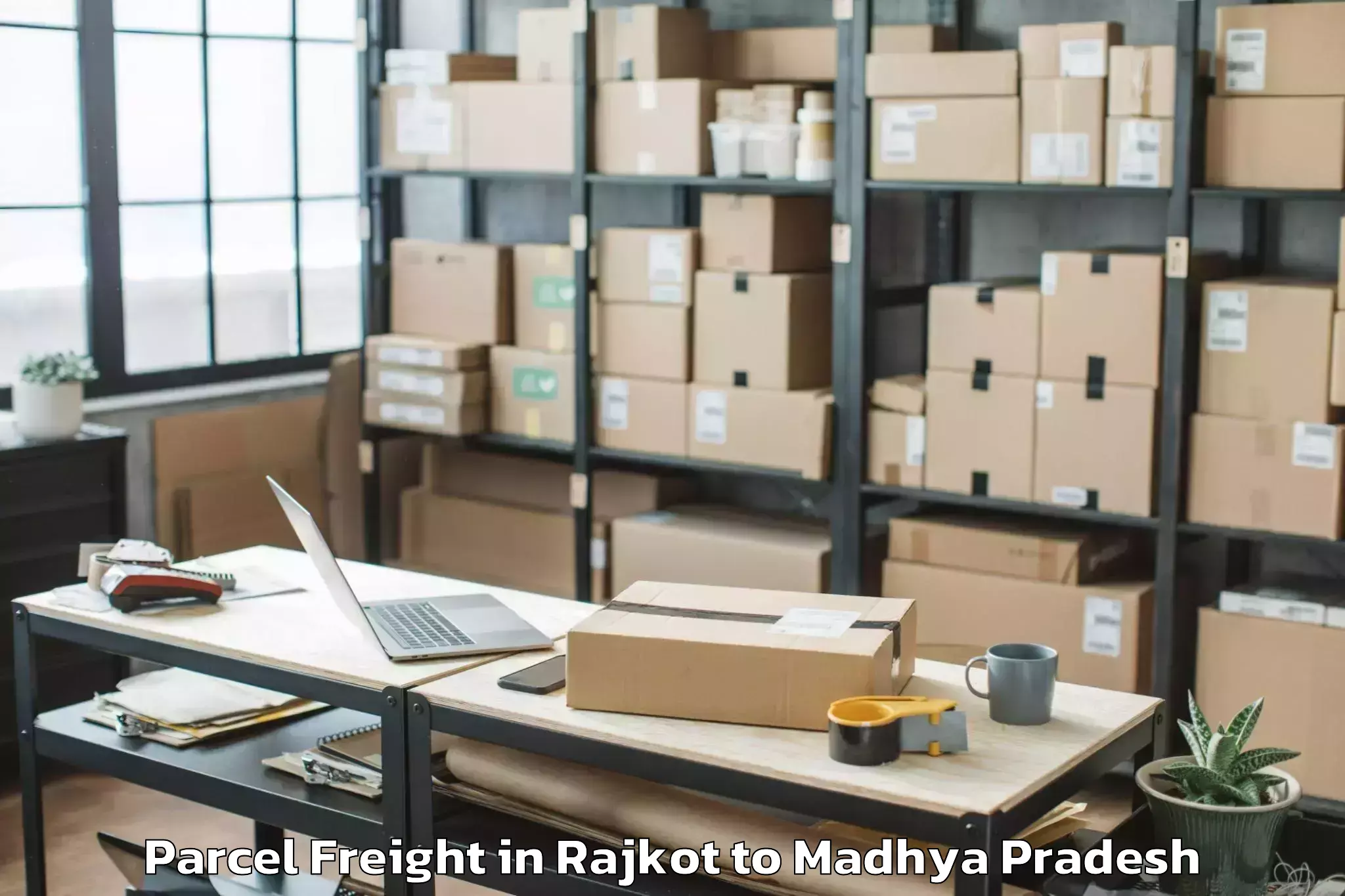 Hassle-Free Rajkot to Goharganj Parcel Freight